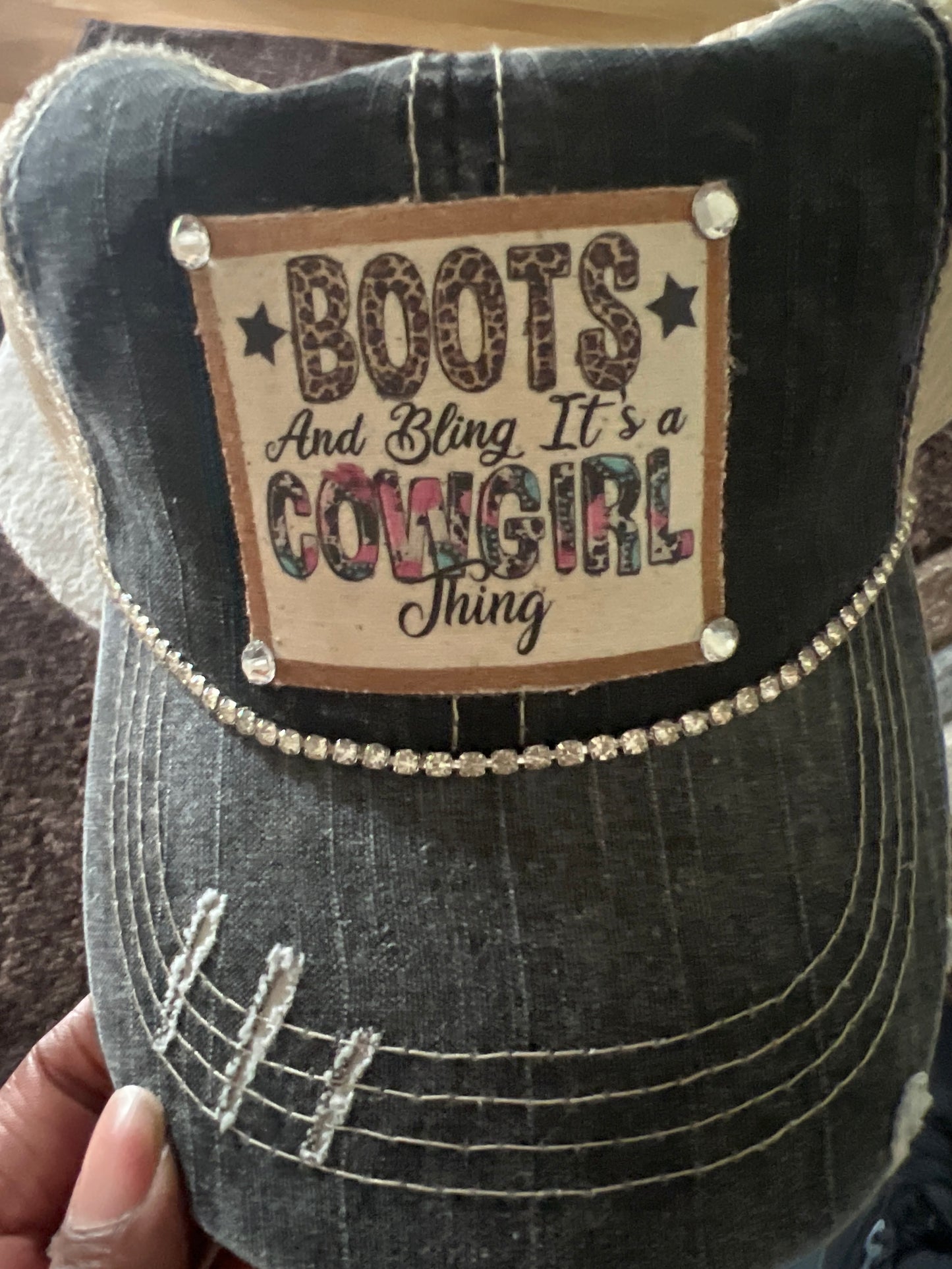 Boots and Bling it’s a Cowgirl Thing Cap
