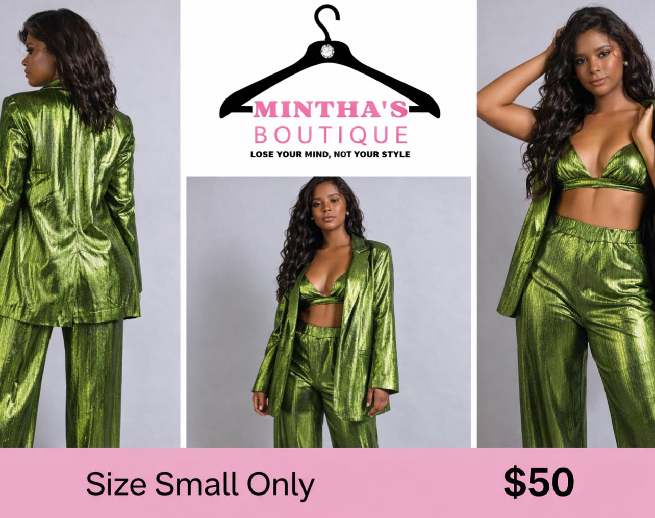 Material Girl Satin 3pc Suit