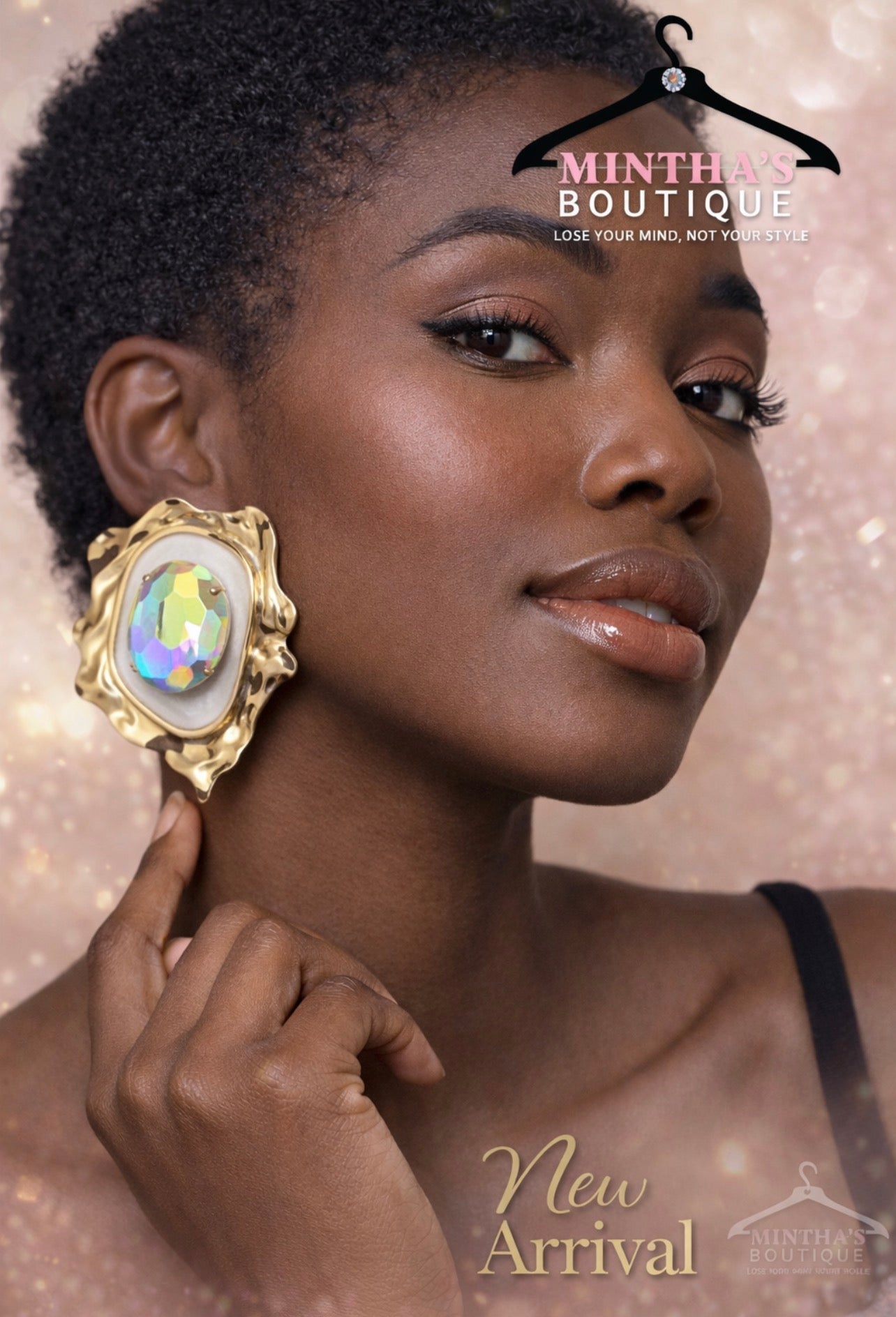 Ellen Elegant Oval Earrings