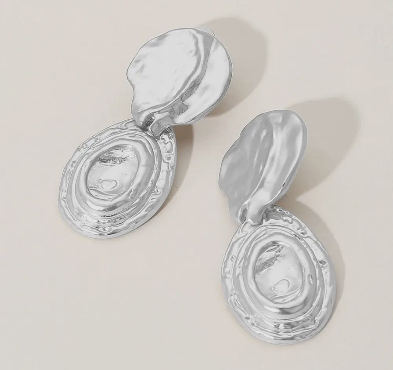 Abstract Clip On Earrings_Gold