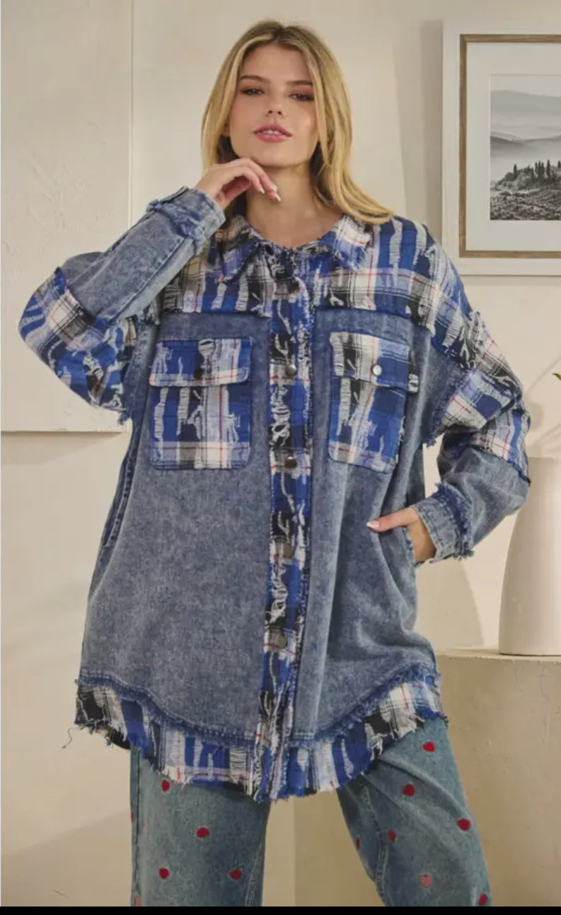Ex-Plan Plaid Shirt_Runs Big Size Down