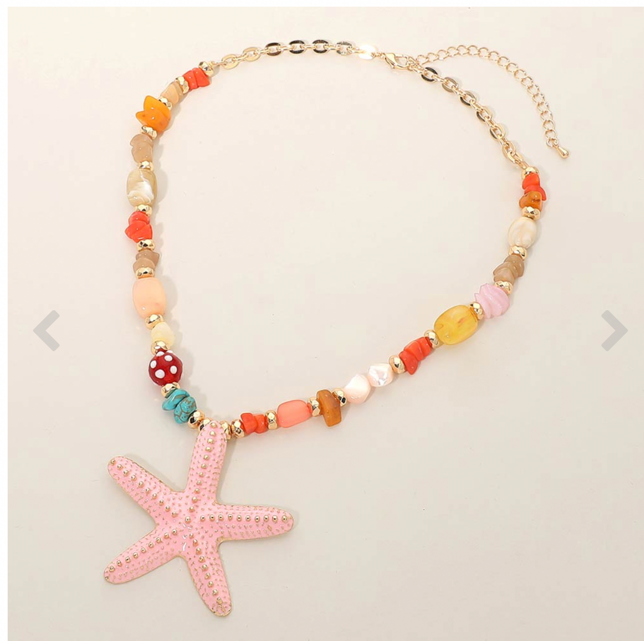 Beach Summer Star Fish Necklace