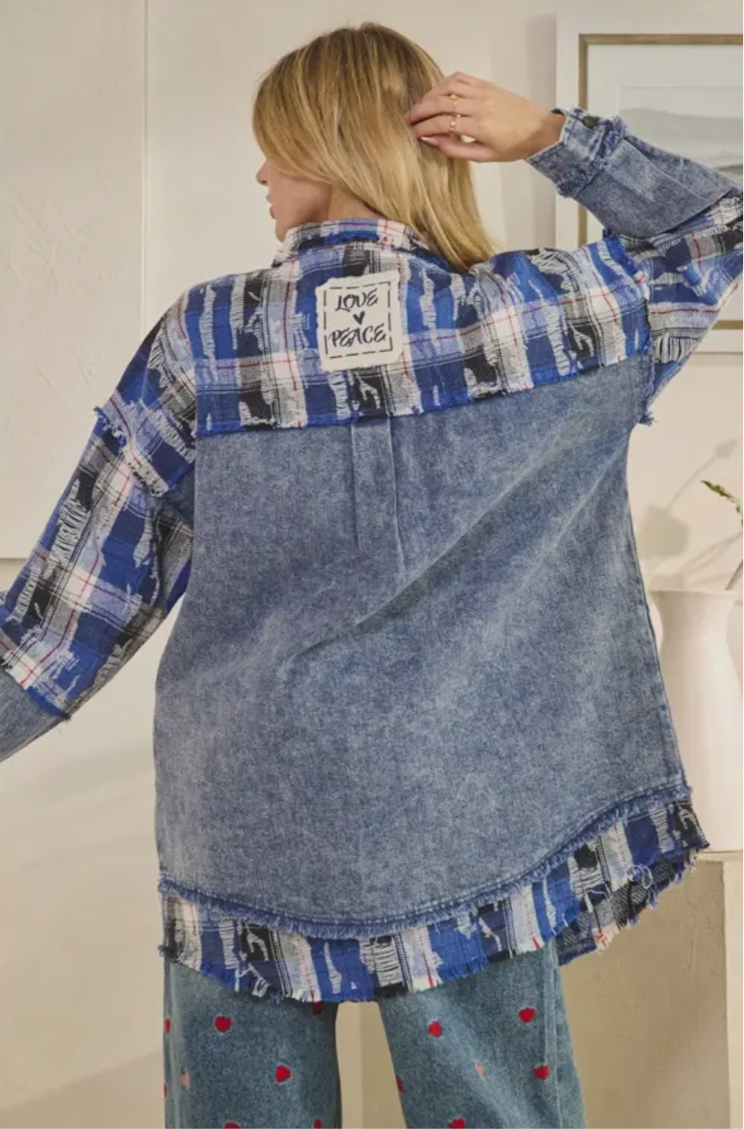 Ex-Plan Plaid Shirt_Runs Big Size Down