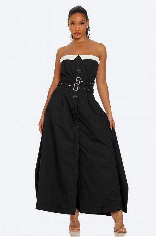 The Max Black Chic MIDI Dress