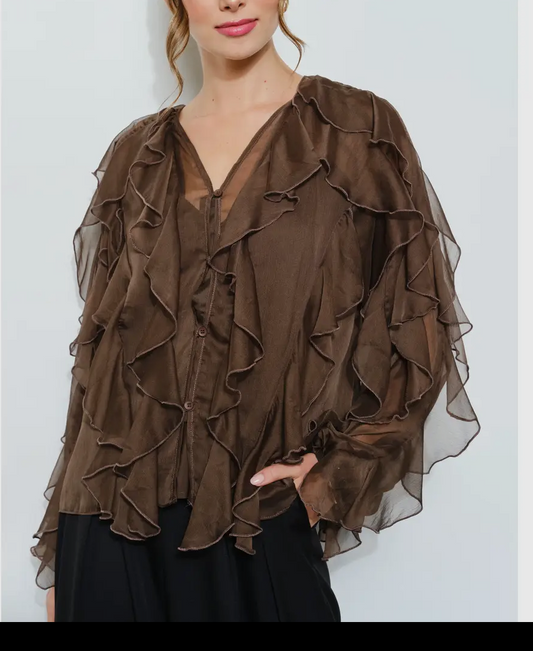 Sweet Dream Ruffle Layered Blouse_Coco