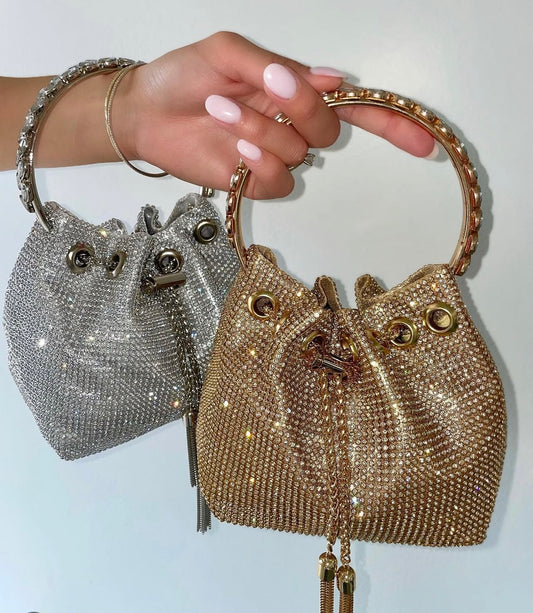Silver Diamond Handbag