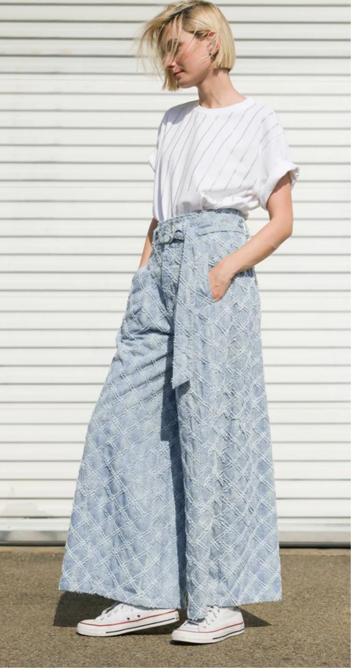 UNFOLDING CHAPTER DENIM PANTS