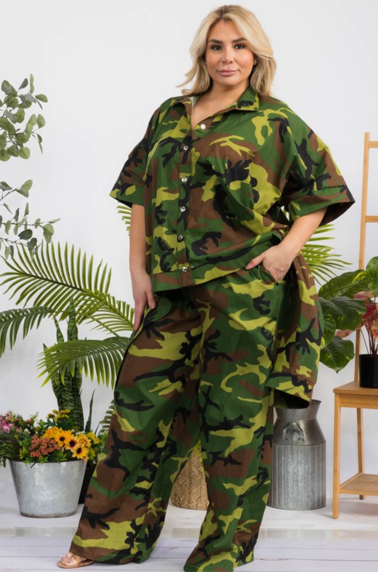 Whiskey Camo 2pc Pant Set _Large