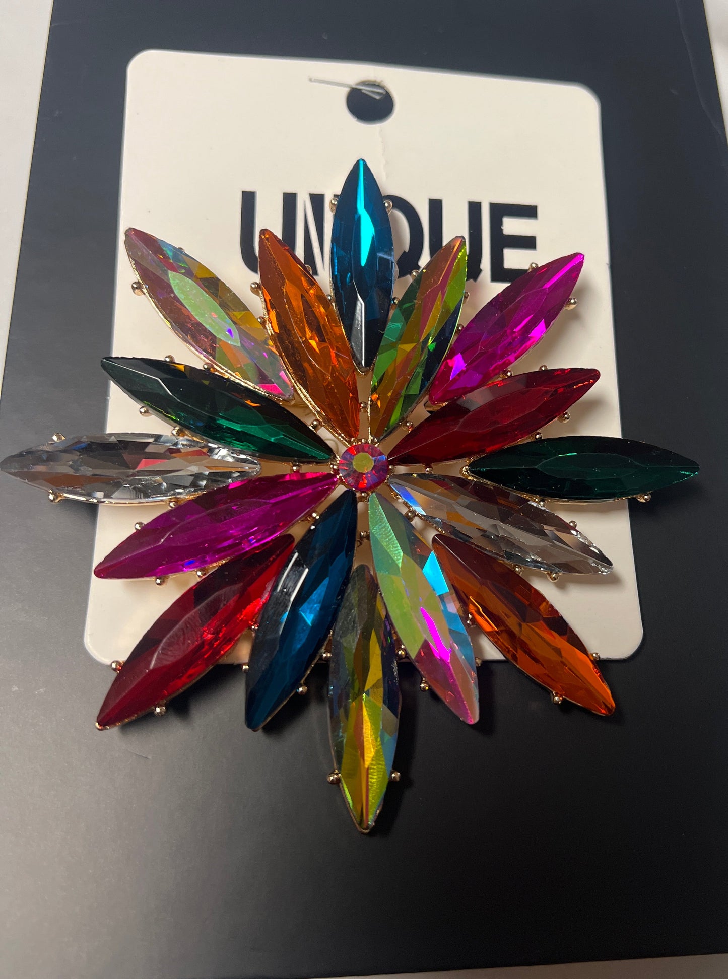 Stunning Delicate Crystal Antique Brooch