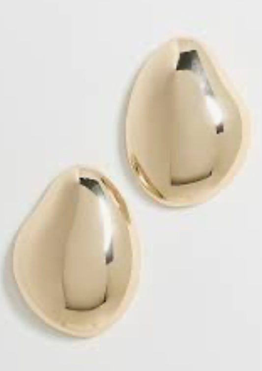 Bold Stud Gold Earrings