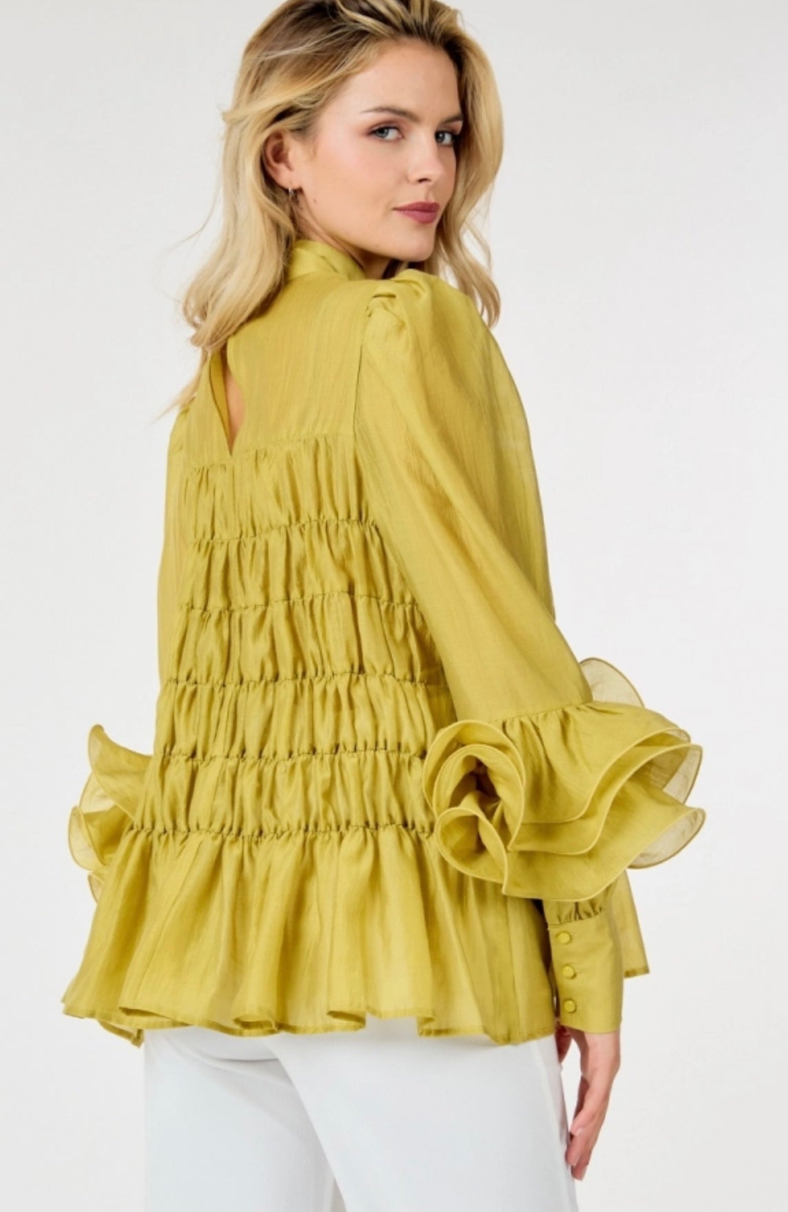 Sycamore Ruffle Sleeve Top