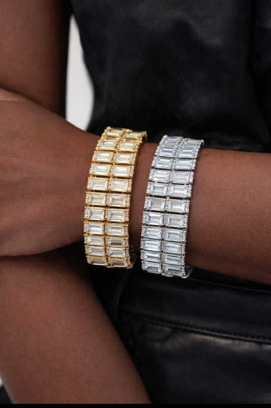 Emerald Cut Diamond Bracelet