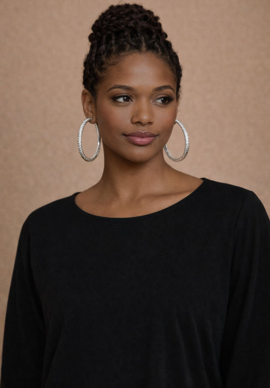 Silver Clip On Hoops