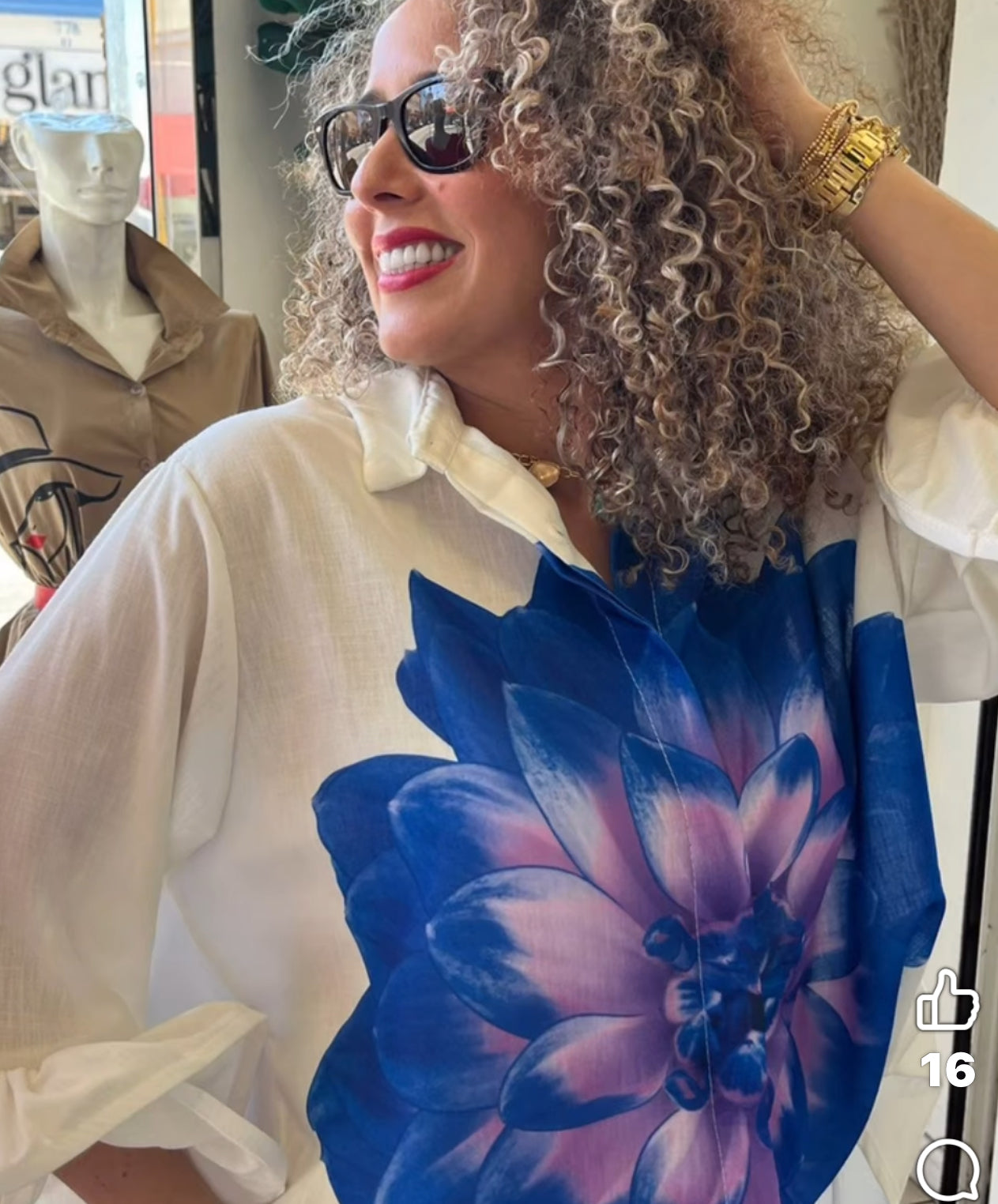 Flower Bomb Oversized Top