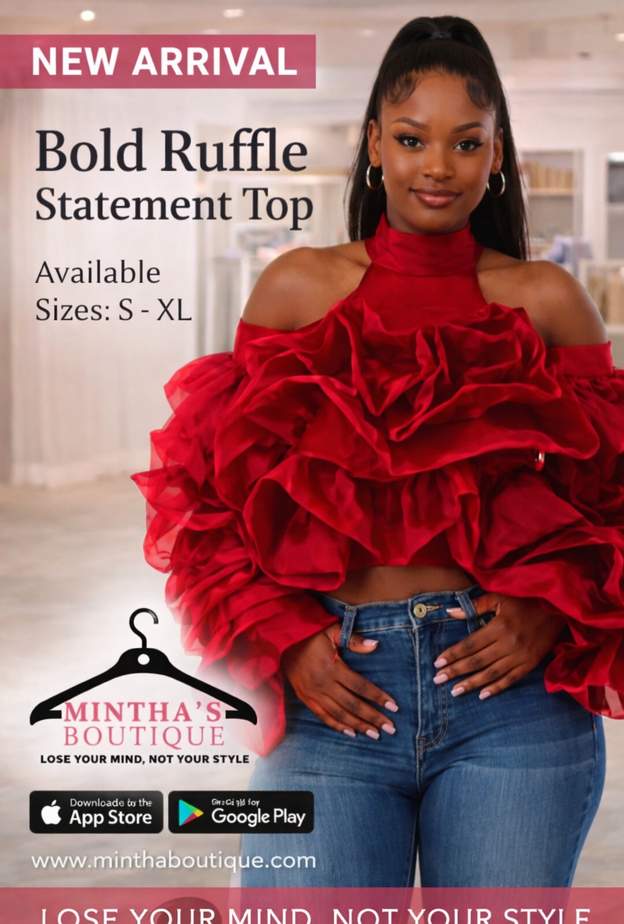 The Perfect Harmony  of Elegance Ruffle Top