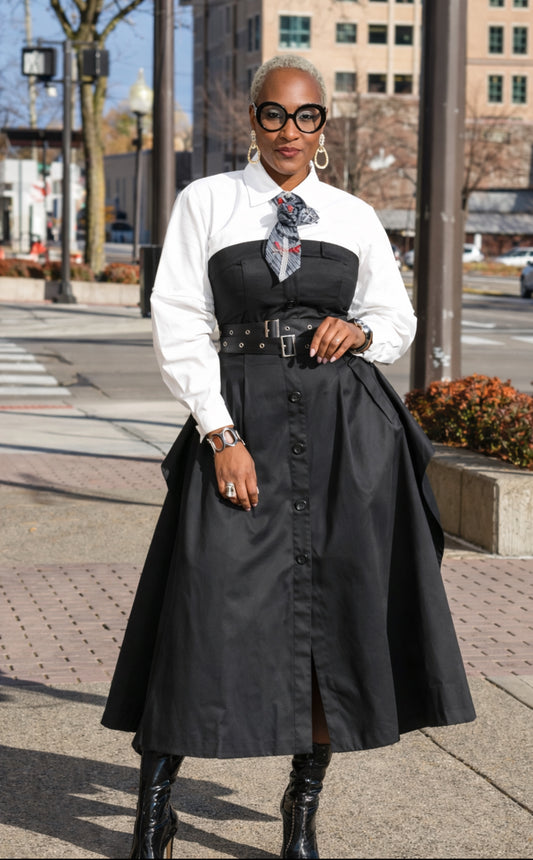 The Max Black Chic MIDI Dress