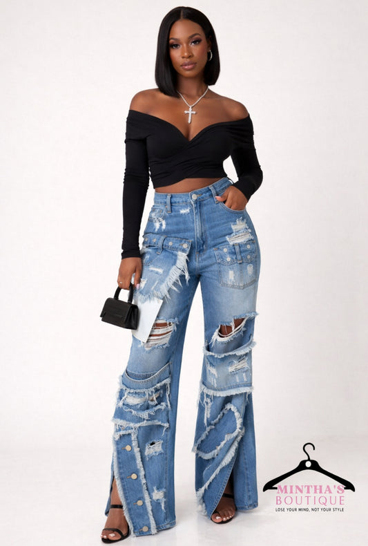 Urban Sophie Denim Jeans-RUNS SMALL GO UP