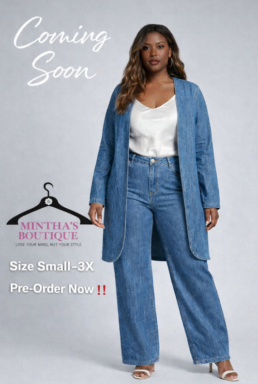 There She Goes Pant Set_SIZE UP No Stretch