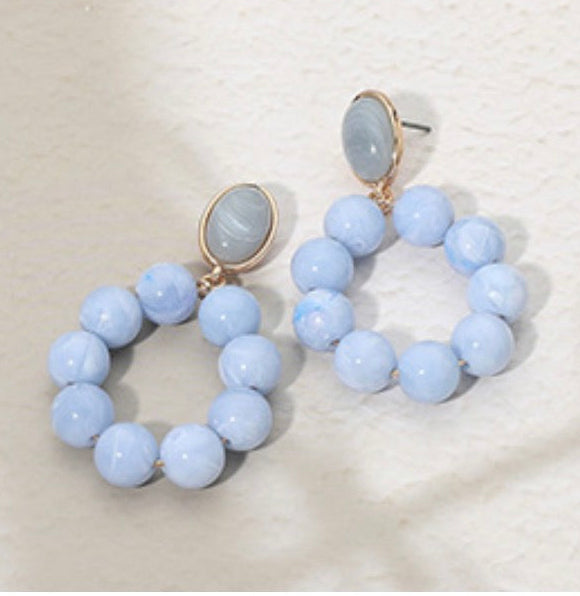 Bold Beaded  Statement Earrings