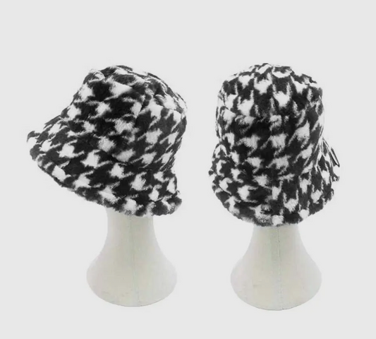 Houndstooth Bucket Hat