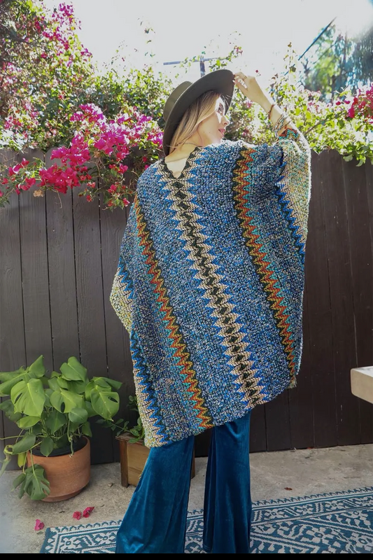 Rocking Out Kimono_Blue