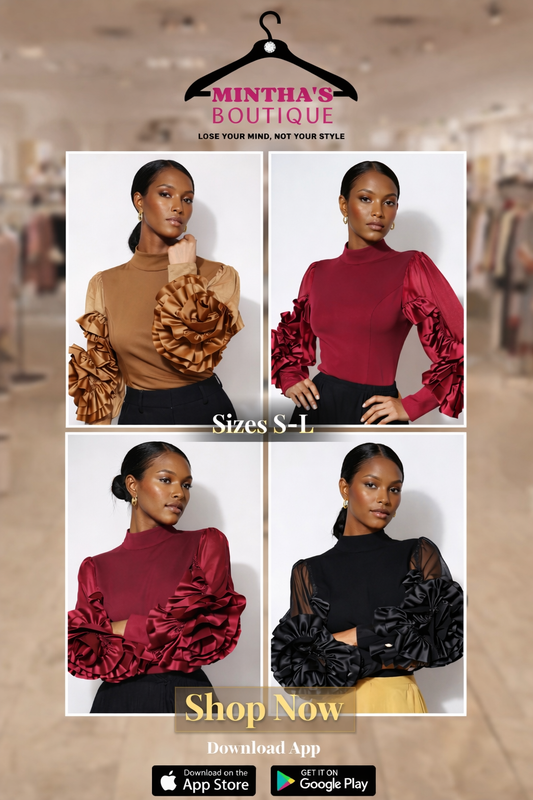 Rosezetta Ruffle Sleeve Fancy Top