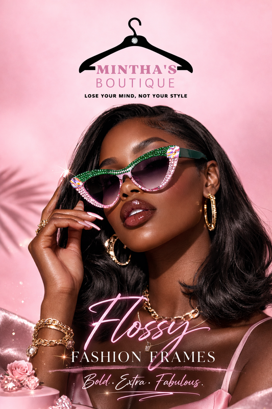 HANDMADE RHINESTONE CAT EYE SUNGLASSES G0512