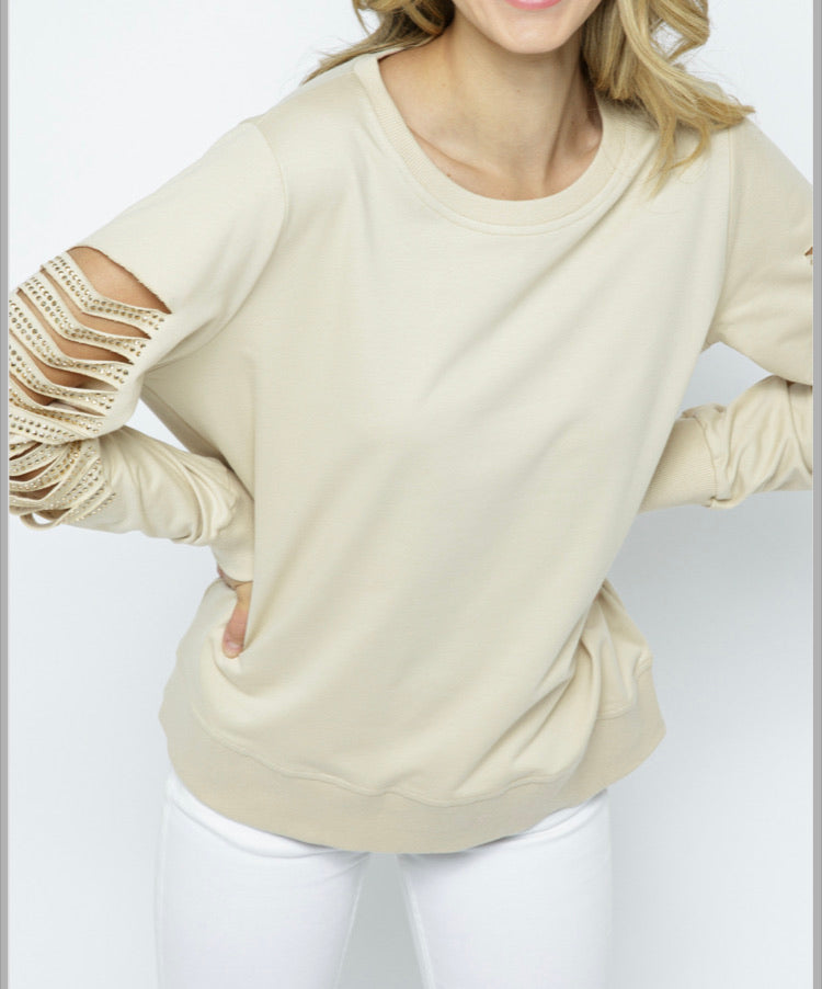 Laser Cut Sleeves w/Bling_Black Only Small
